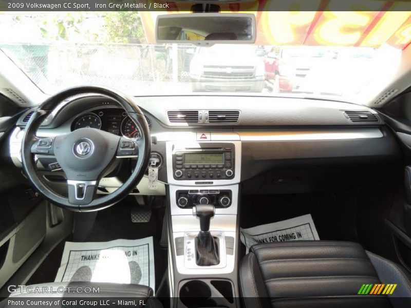 Iron Grey Metallic / Black 2009 Volkswagen CC Sport