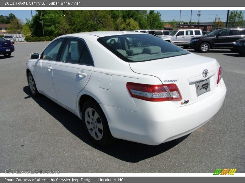 Super White / Ash 2011 Toyota Camry LE