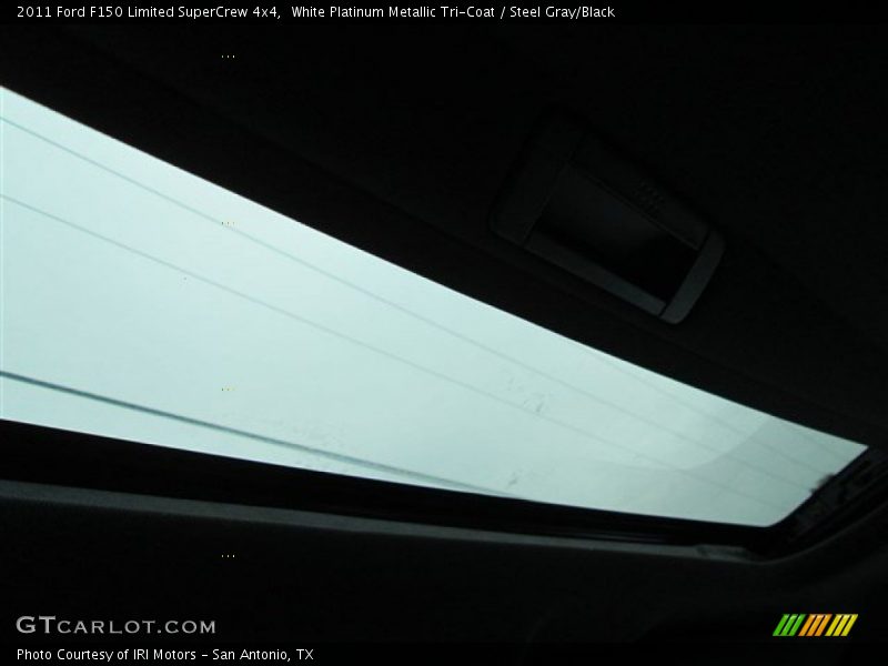 White Platinum Metallic Tri-Coat / Steel Gray/Black 2011 Ford F150 Limited SuperCrew 4x4