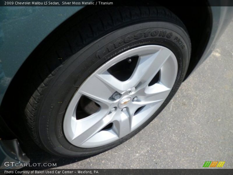 Silver Moss Metallic / Titanium 2009 Chevrolet Malibu LS Sedan