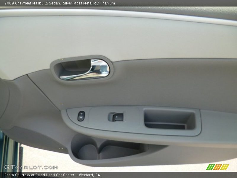 Silver Moss Metallic / Titanium 2009 Chevrolet Malibu LS Sedan