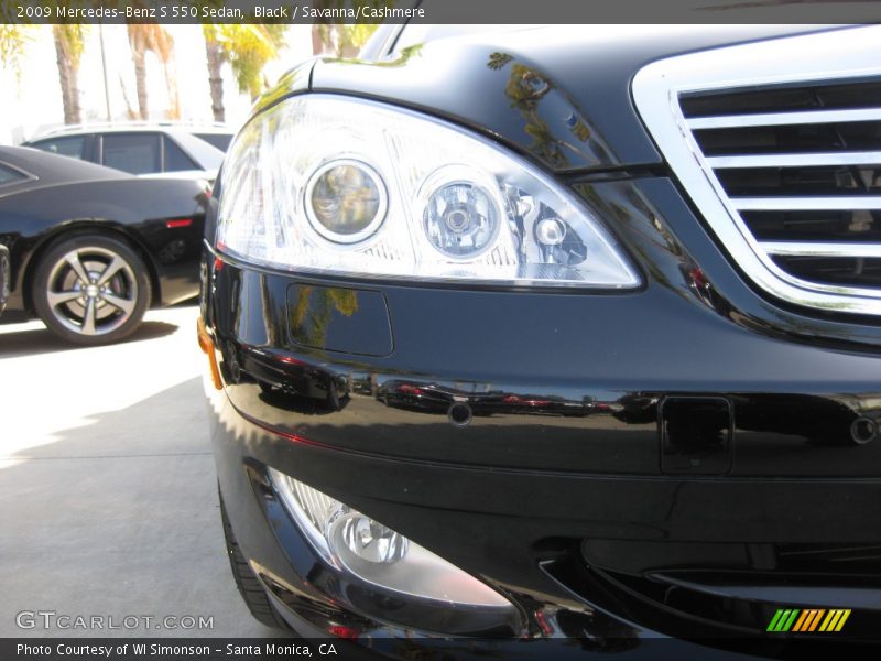 Black / Savanna/Cashmere 2009 Mercedes-Benz S 550 Sedan