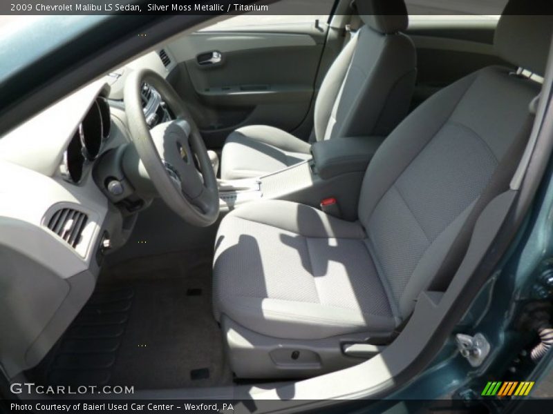 Silver Moss Metallic / Titanium 2009 Chevrolet Malibu LS Sedan