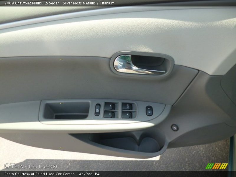 Silver Moss Metallic / Titanium 2009 Chevrolet Malibu LS Sedan