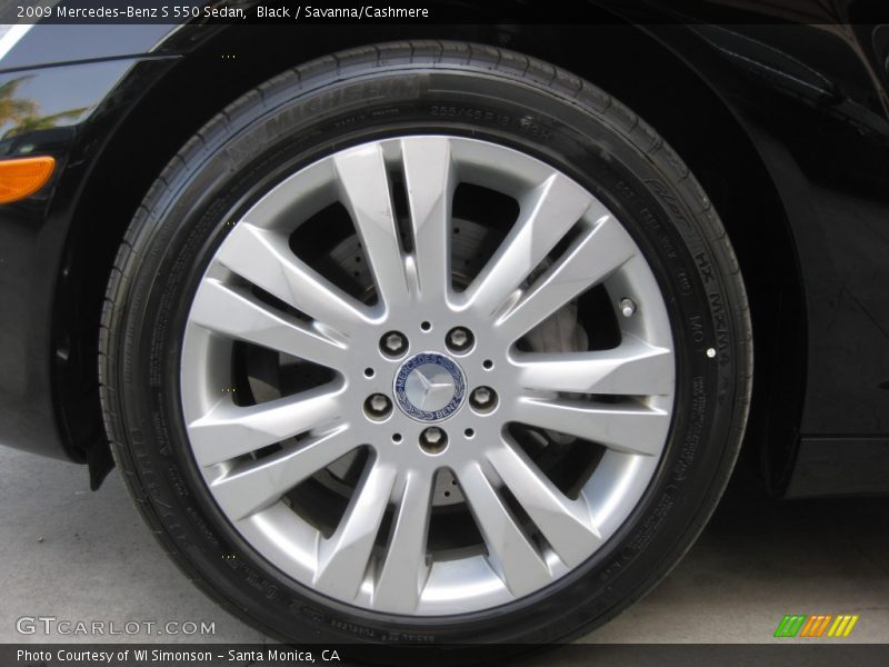 Black / Savanna/Cashmere 2009 Mercedes-Benz S 550 Sedan