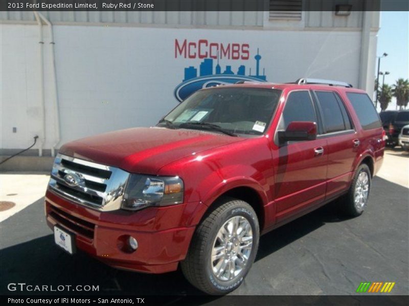 Ruby Red / Stone 2013 Ford Expedition Limited