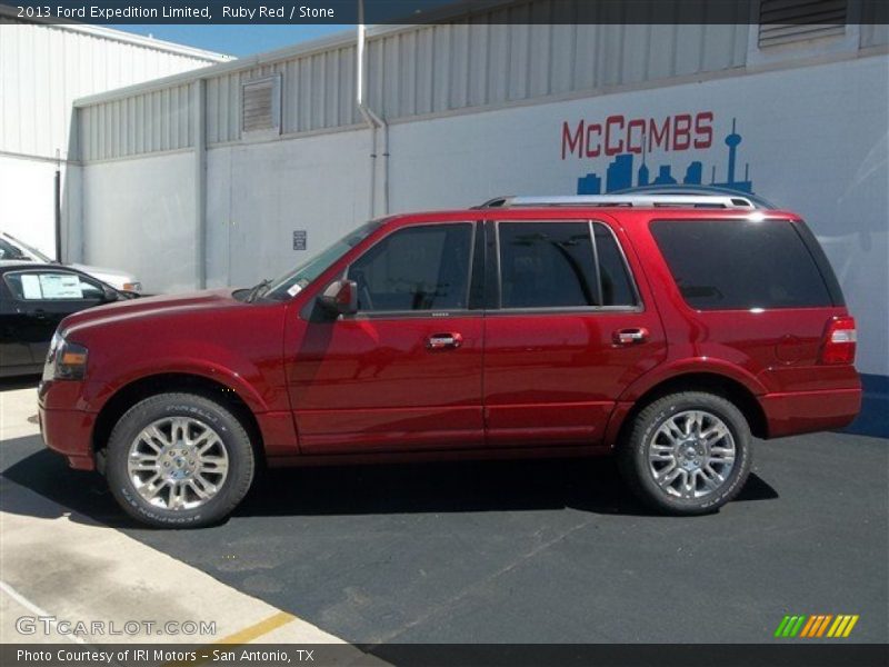 Ruby Red / Stone 2013 Ford Expedition Limited