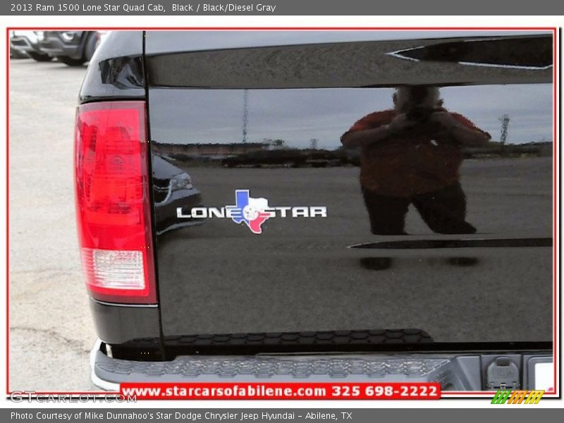Black / Black/Diesel Gray 2013 Ram 1500 Lone Star Quad Cab