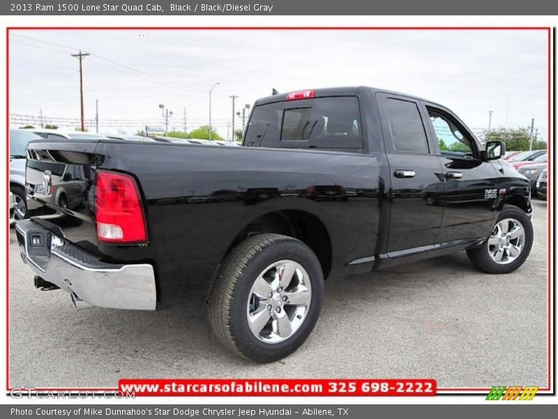 Black / Black/Diesel Gray 2013 Ram 1500 Lone Star Quad Cab