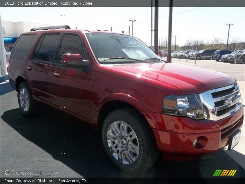 Ruby Red / Stone 2013 Ford Expedition Limited