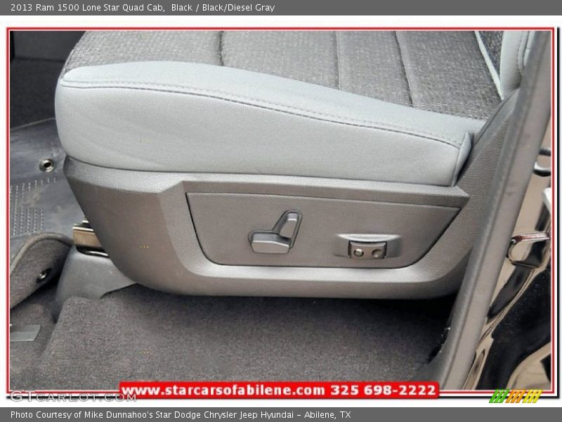 Black / Black/Diesel Gray 2013 Ram 1500 Lone Star Quad Cab