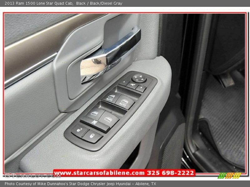 Black / Black/Diesel Gray 2013 Ram 1500 Lone Star Quad Cab