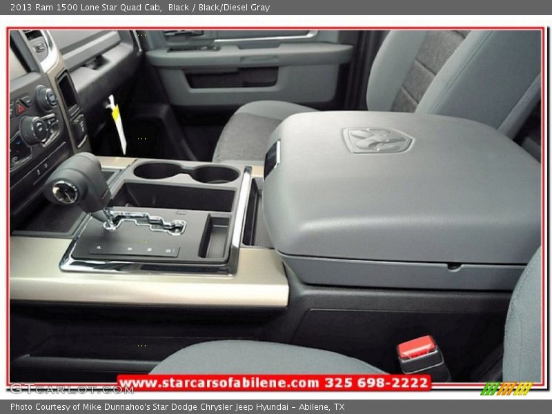 Black / Black/Diesel Gray 2013 Ram 1500 Lone Star Quad Cab