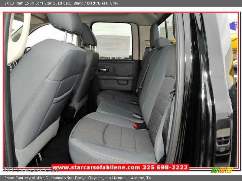 Black / Black/Diesel Gray 2013 Ram 1500 Lone Star Quad Cab