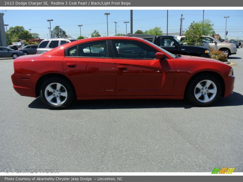 Redline 3 Coat Pearl / Black/Light Frost Beige 2013 Dodge Charger SE
