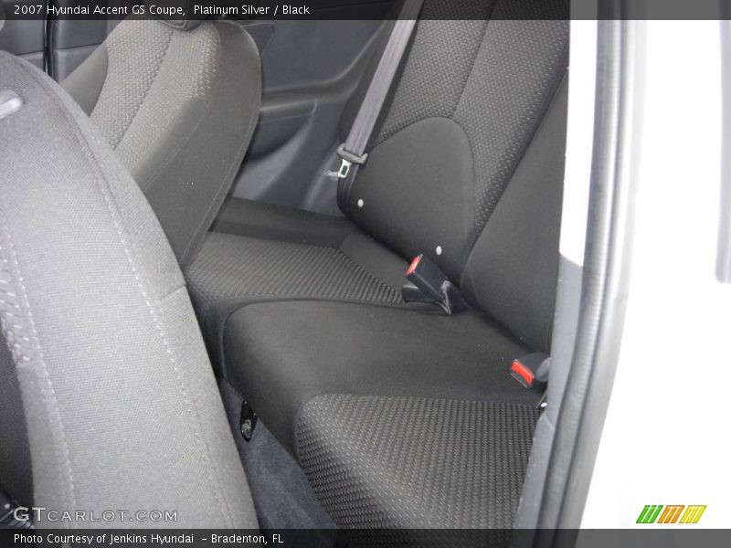 Platinum Silver / Black 2007 Hyundai Accent GS Coupe