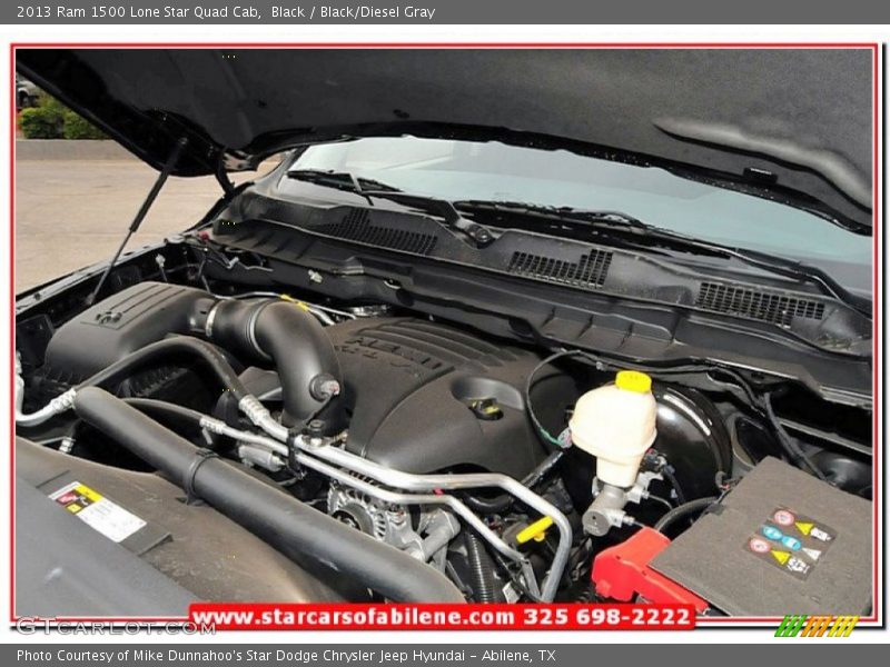Black / Black/Diesel Gray 2013 Ram 1500 Lone Star Quad Cab
