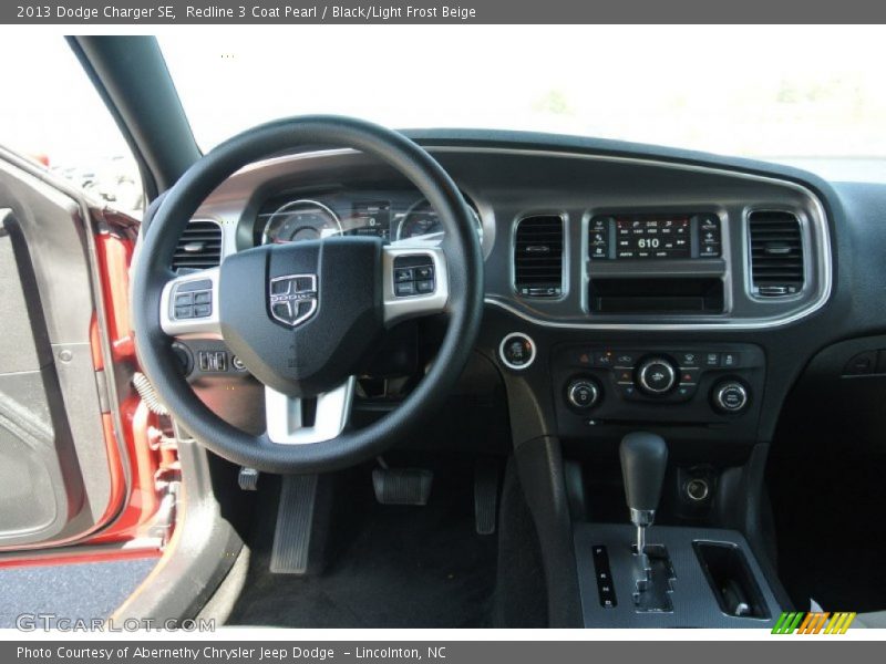 Redline 3 Coat Pearl / Black/Light Frost Beige 2013 Dodge Charger SE