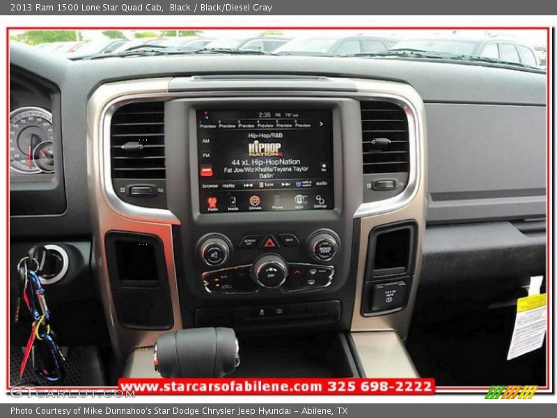 Black / Black/Diesel Gray 2013 Ram 1500 Lone Star Quad Cab