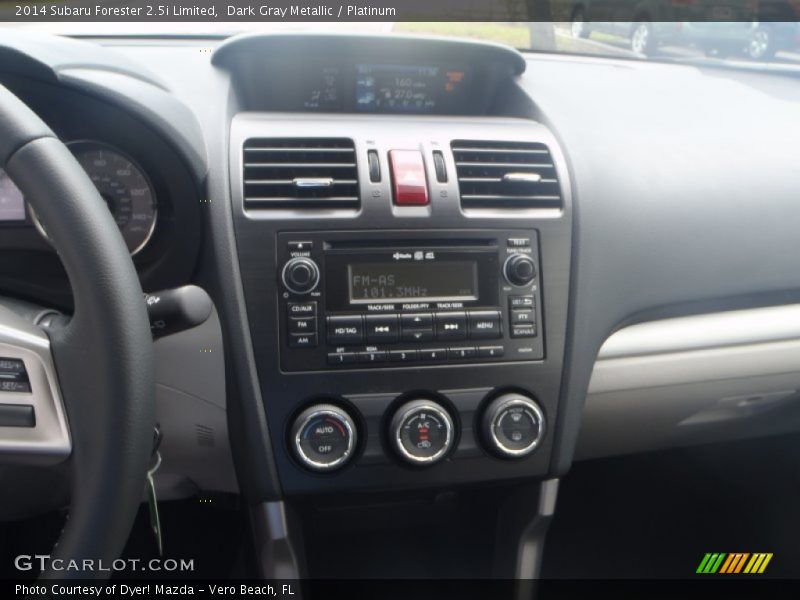 Dark Gray Metallic / Platinum 2014 Subaru Forester 2.5i Limited