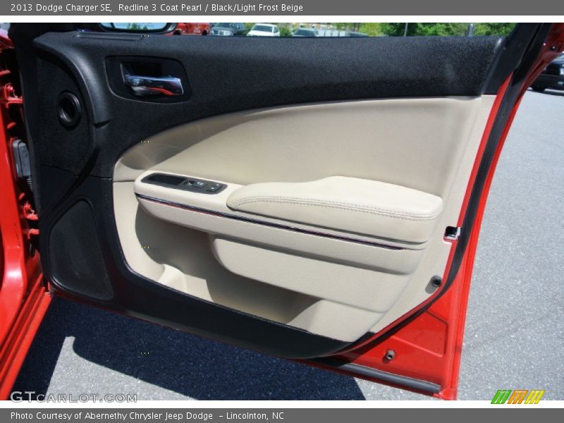 Redline 3 Coat Pearl / Black/Light Frost Beige 2013 Dodge Charger SE