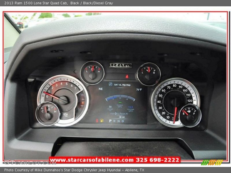 Black / Black/Diesel Gray 2013 Ram 1500 Lone Star Quad Cab