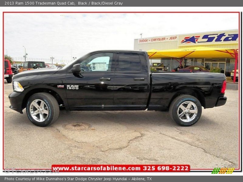 Black / Black/Diesel Gray 2013 Ram 1500 Tradesman Quad Cab