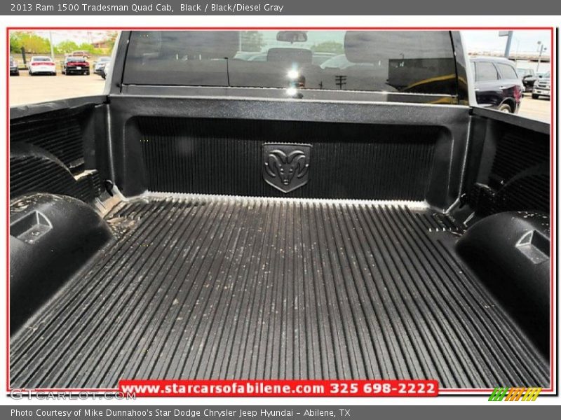 Black / Black/Diesel Gray 2013 Ram 1500 Tradesman Quad Cab
