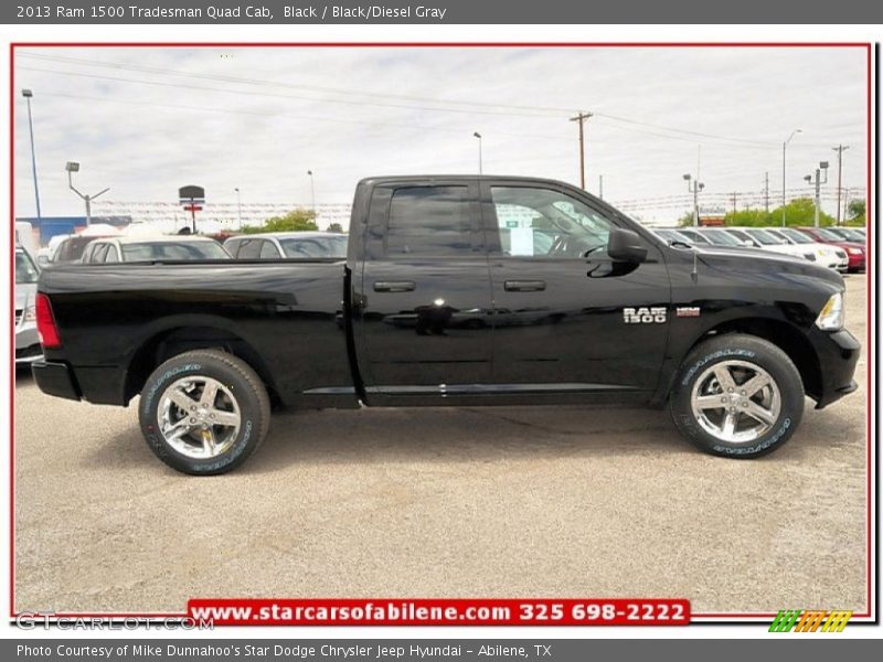 Black / Black/Diesel Gray 2013 Ram 1500 Tradesman Quad Cab