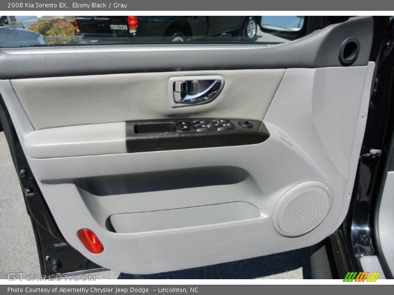 Ebony Black / Gray 2008 Kia Sorento EX