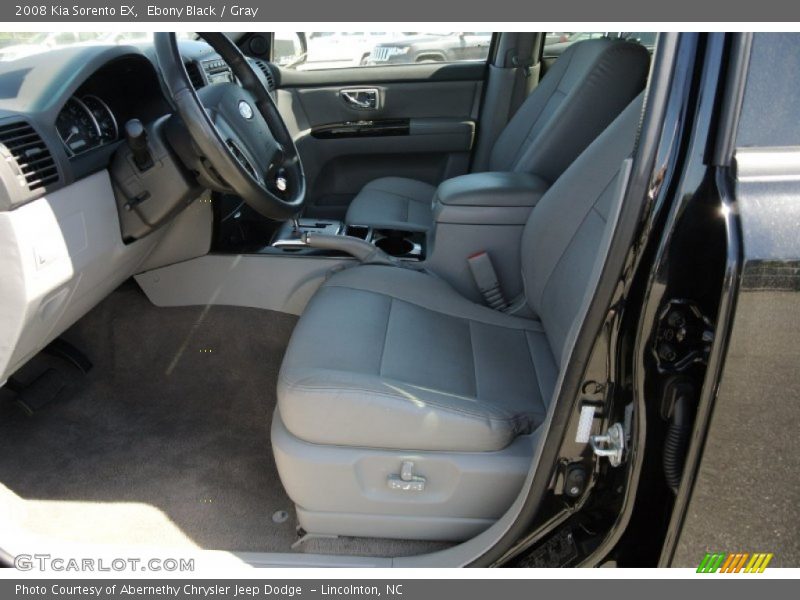 Ebony Black / Gray 2008 Kia Sorento EX