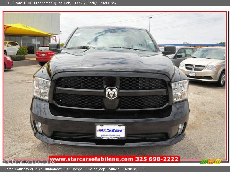 Black / Black/Diesel Gray 2013 Ram 1500 Tradesman Quad Cab