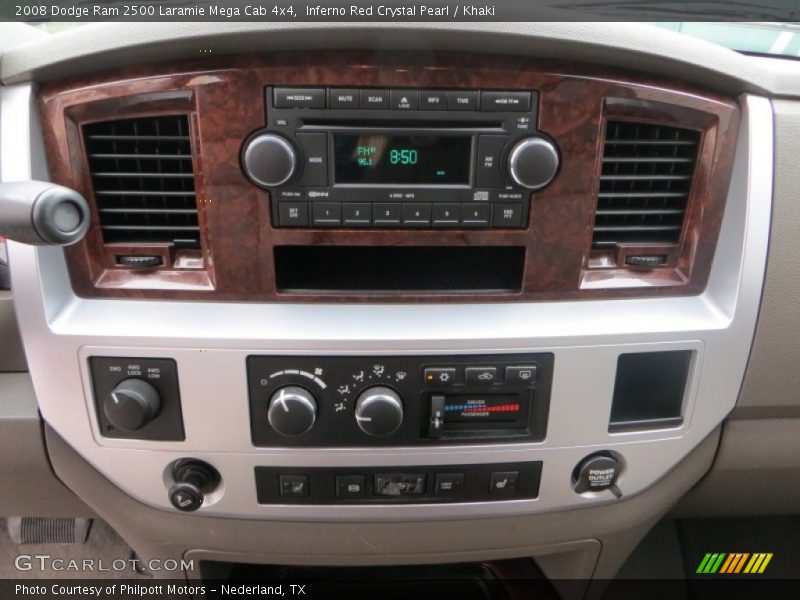 Controls of 2008 Ram 2500 Laramie Mega Cab 4x4