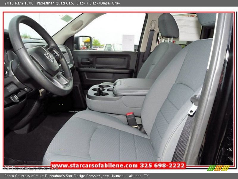 Black / Black/Diesel Gray 2013 Ram 1500 Tradesman Quad Cab