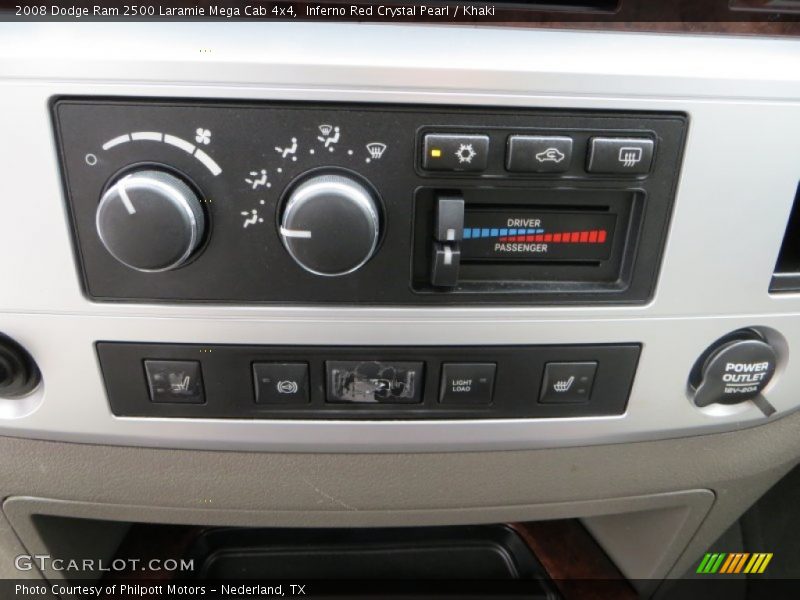 Controls of 2008 Ram 2500 Laramie Mega Cab 4x4