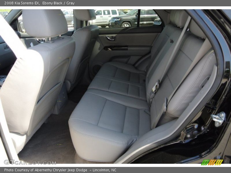 Ebony Black / Gray 2008 Kia Sorento EX