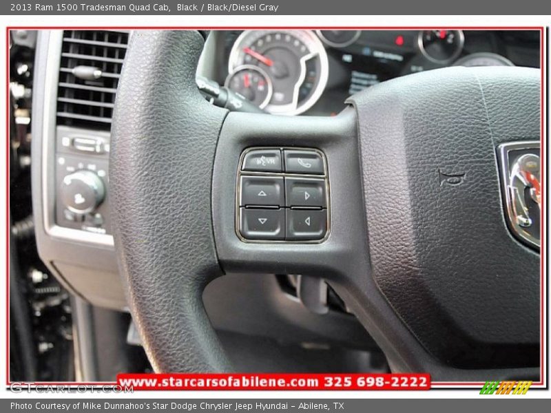 Black / Black/Diesel Gray 2013 Ram 1500 Tradesman Quad Cab