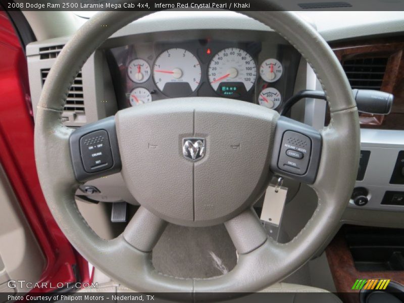  2008 Ram 2500 Laramie Mega Cab 4x4 Steering Wheel