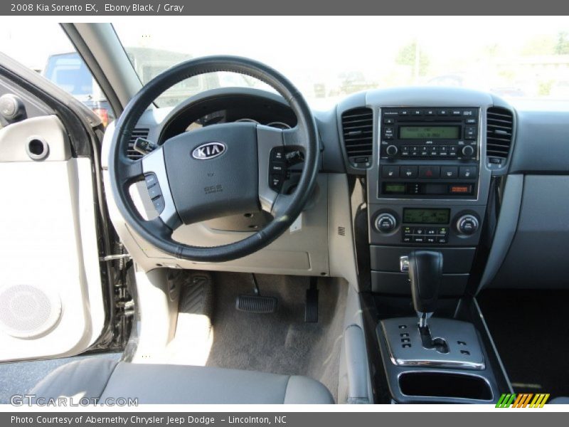 Ebony Black / Gray 2008 Kia Sorento EX