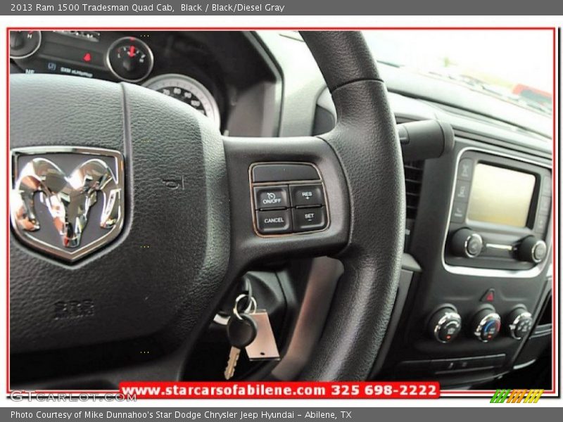 Black / Black/Diesel Gray 2013 Ram 1500 Tradesman Quad Cab