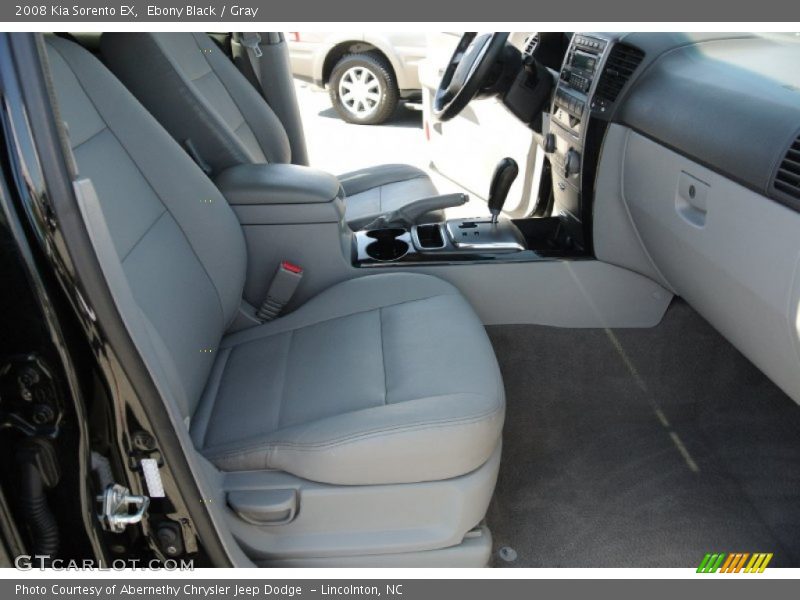 Ebony Black / Gray 2008 Kia Sorento EX