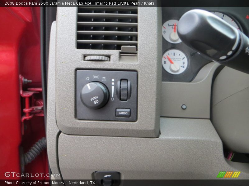 Controls of 2008 Ram 2500 Laramie Mega Cab 4x4