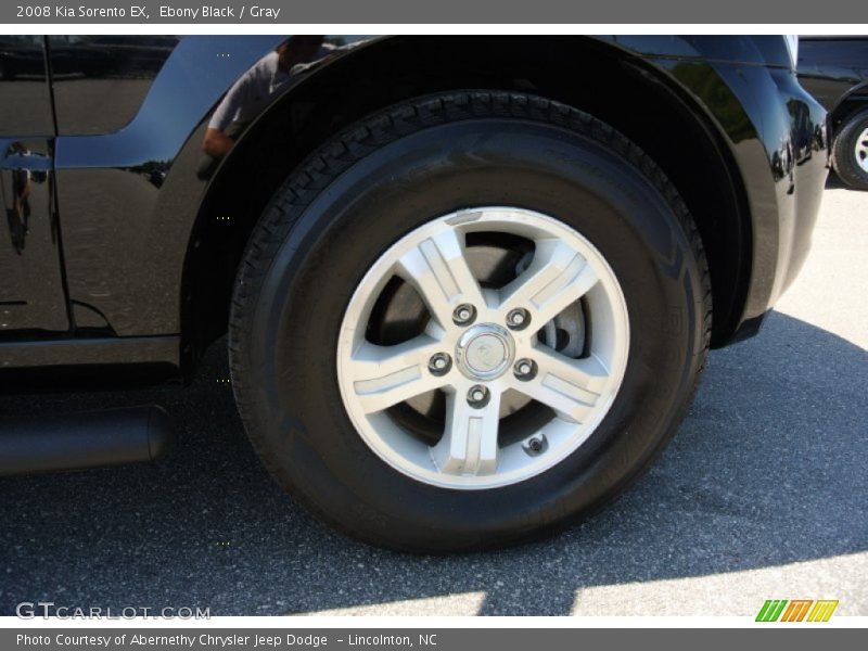 Ebony Black / Gray 2008 Kia Sorento EX
