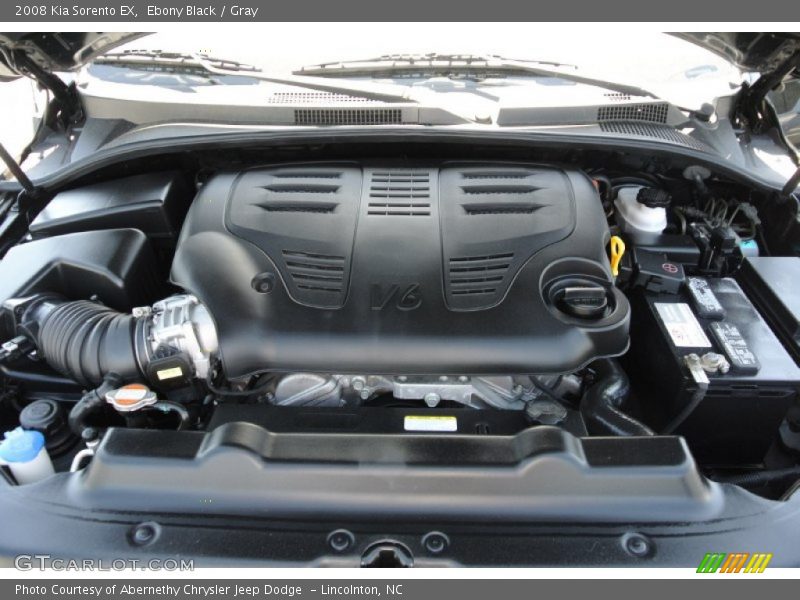 Ebony Black / Gray 2008 Kia Sorento EX