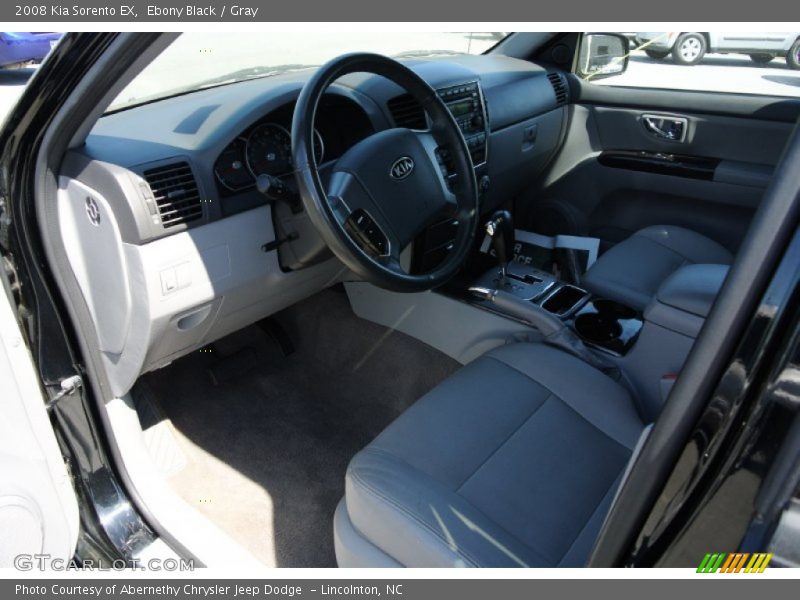 Ebony Black / Gray 2008 Kia Sorento EX