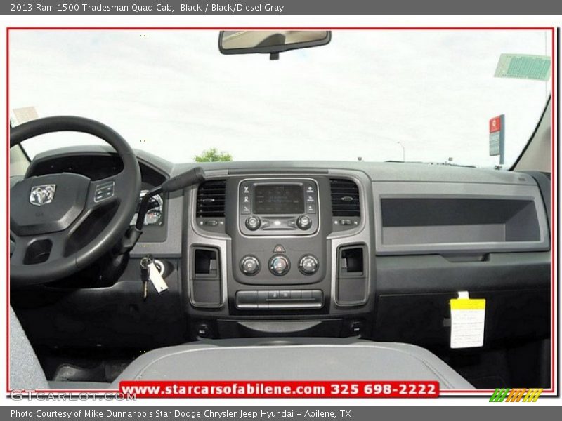 Black / Black/Diesel Gray 2013 Ram 1500 Tradesman Quad Cab