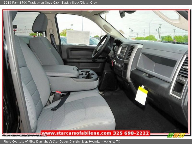 Black / Black/Diesel Gray 2013 Ram 1500 Tradesman Quad Cab