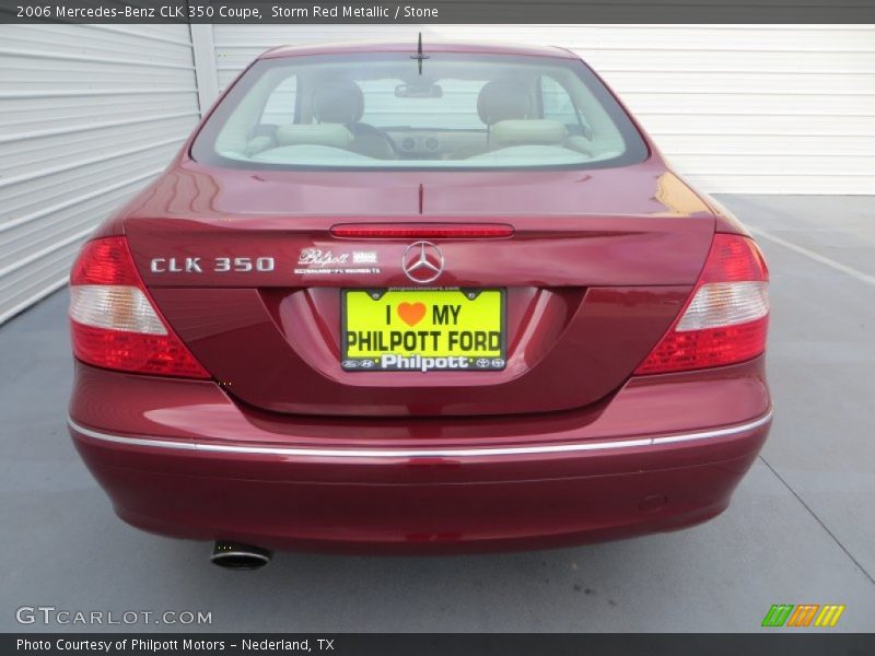 Storm Red Metallic / Stone 2006 Mercedes-Benz CLK 350 Coupe