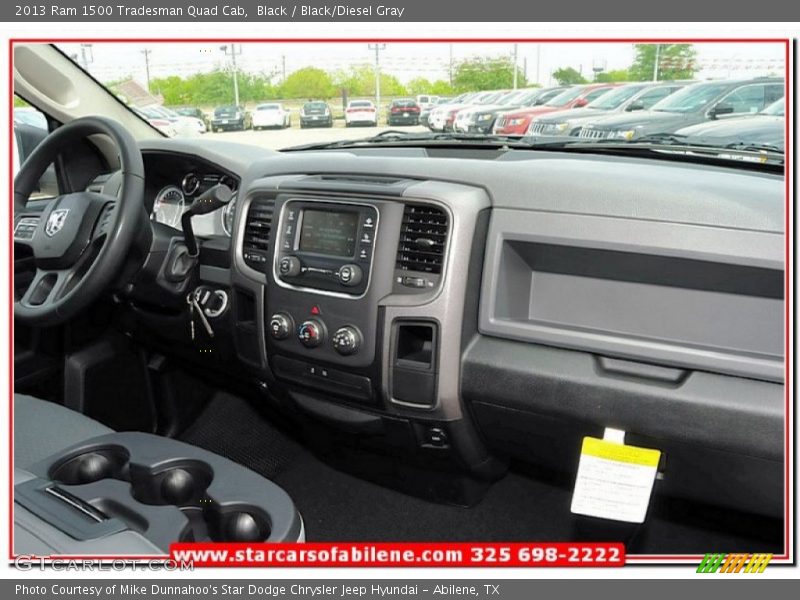 Black / Black/Diesel Gray 2013 Ram 1500 Tradesman Quad Cab