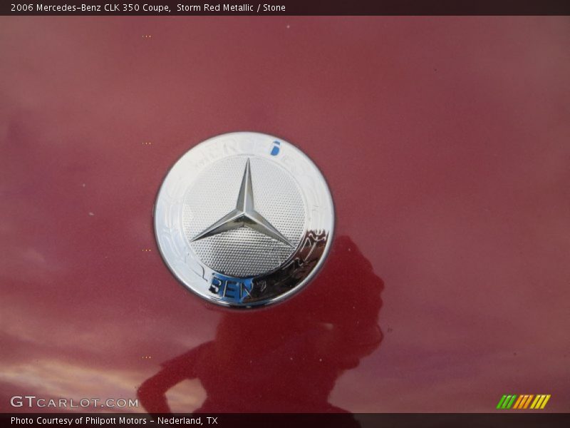 Storm Red Metallic / Stone 2006 Mercedes-Benz CLK 350 Coupe